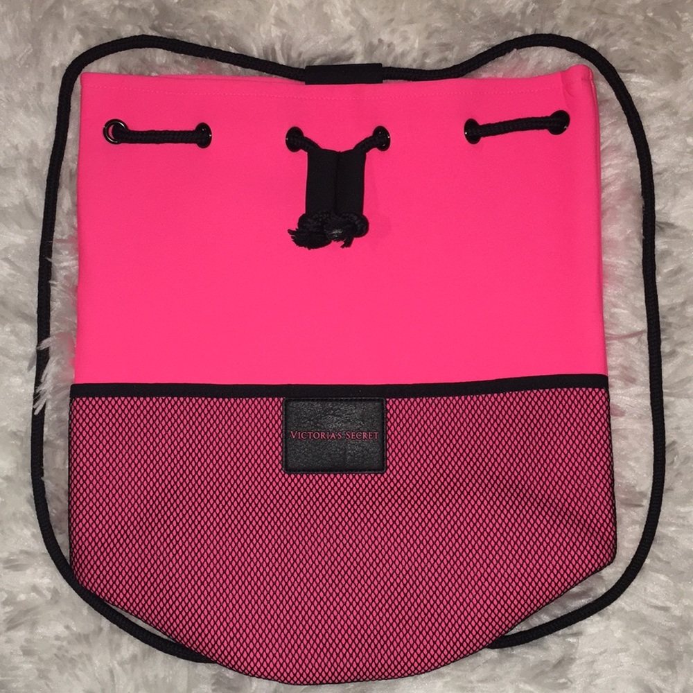 Victoria’s Secret Neoprene Drawstring Backpack